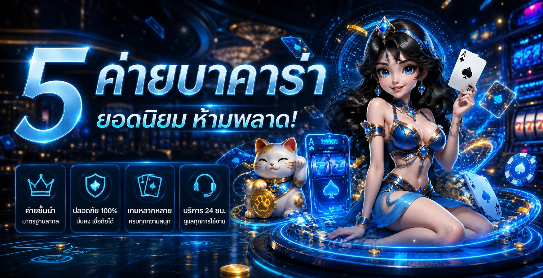 ค่ายบาคาร่าและคาสิโนสดในหมวด NAZAGO คาสิโน